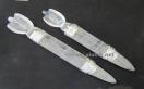 Crystal Quartz 3pc Plain Angel Wands